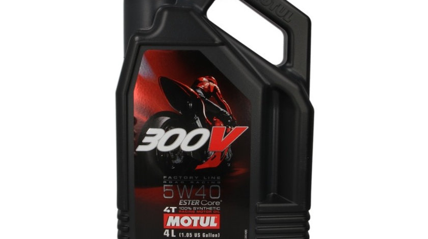 Ulei motor pentru motociclete Motul 300V Factory Line 5W40 4L 300VFL5W404L104115 piesa NOUA