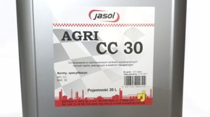 Ulei Motor RWJ Jasol Agri CC 30 20L JAS. AGRI CC 30 20L