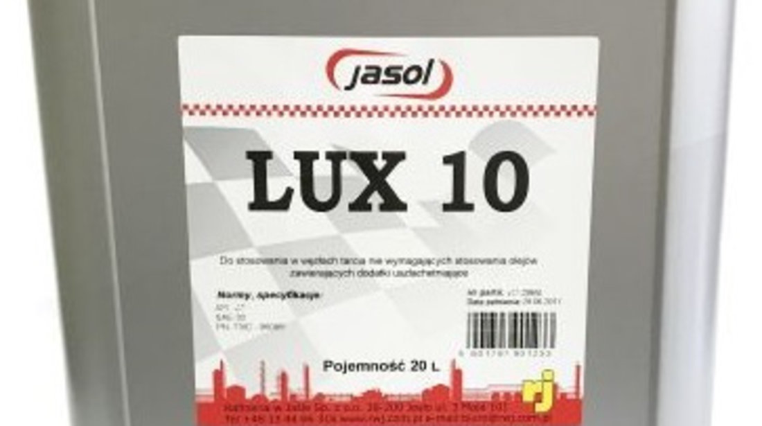 Ulei Motor RWJ Jasol Agri Lux 10 20L JAS. LUX 10 20L