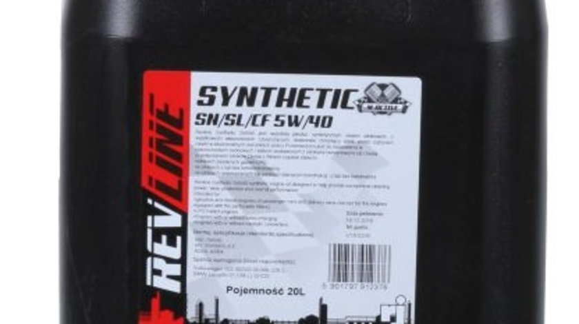 Ulei Motor RWJ Rev Line 5W-40 20L SYNTHETIC 5W40 20L