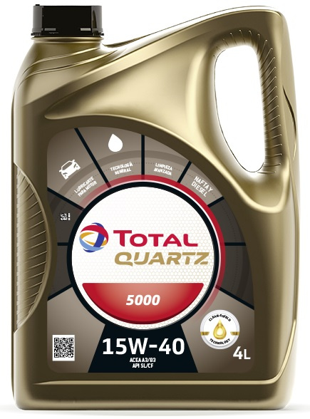 Ulei Motor Total Quartz 5000 15W-40 4L