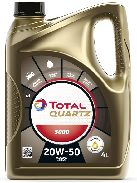 Ulei Motor Total Quartz 5000 20W-50 4L