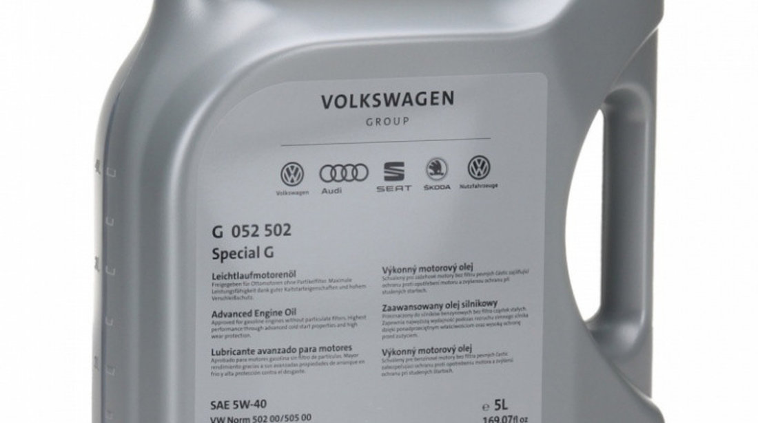 Ulei motor Volkswagen Special G 5W-40 G052502M4 5L