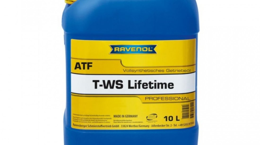 Ulei transmisie automata Ravenol ATF T-WS Lifetime 10L