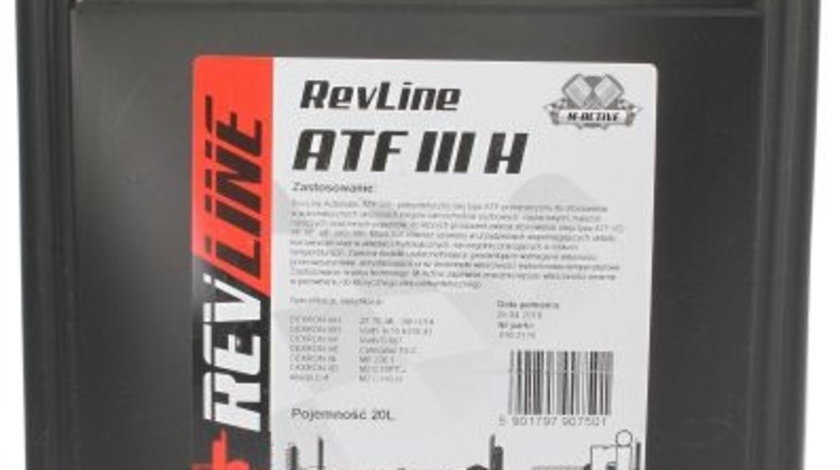 Ulei Transmisie Automata RWJ Rev Line Dexron III IIIH 20L REV. AUT. ATF III H 20L