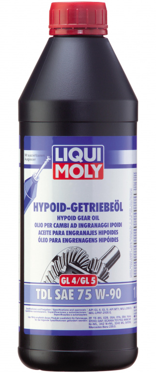 Ulei Transmisie Manuala Liqui Moly Hypoid Getriebeöl TDL GL4 / GL5 75W-90 1L 1407