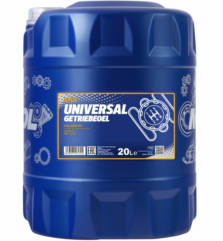 Ulei Transmisie Manuala Mannol Universal Getriebeoel 80W-90 20L MN8107-20