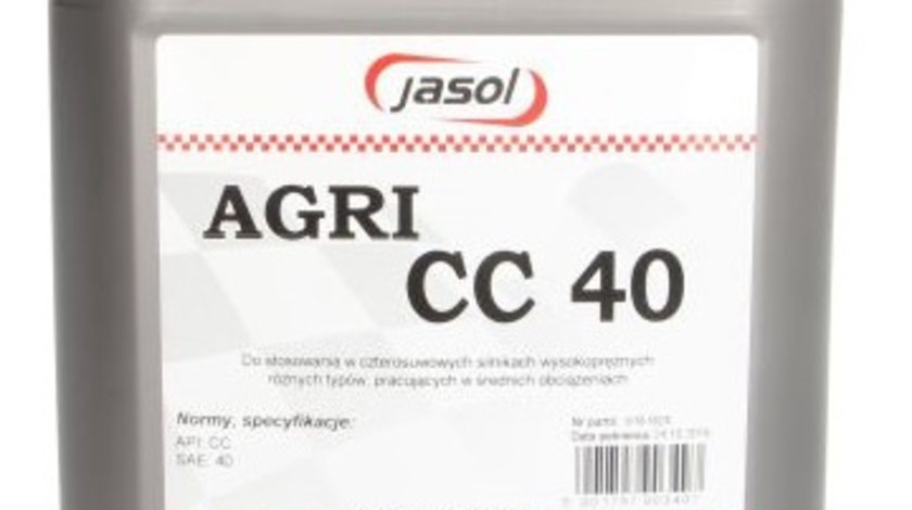 Ulei Transmisie Manuala RWJ Jasol Agri CC 40 10L JAS. AGRI CC 40 10L