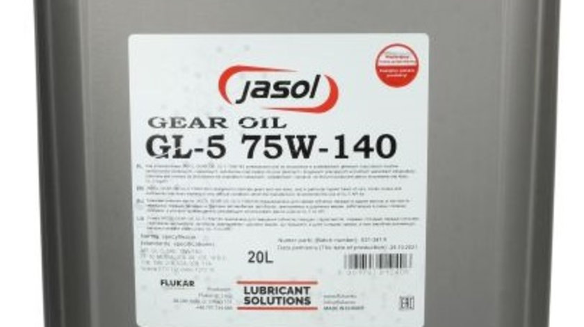 Ulei Transmisie Manuala RWJ Jasomn JAS. GL-5 75W140 20L