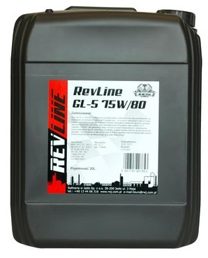 Ulei Transmisie Manuala RWJ Rev Line 75W-80 GL-5 20L REV. SEM. GL-5 75W80 20L