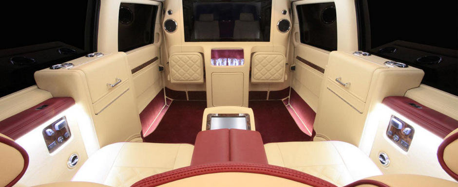Un altfel de tuning: Mercedes Viano transformat in limuzina de mare lux Un altfel de tuning: Mercedes Viano transformat in limuzina de mare lux
