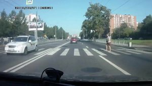 Un american la Moscova: accident amuzant cu un Harley