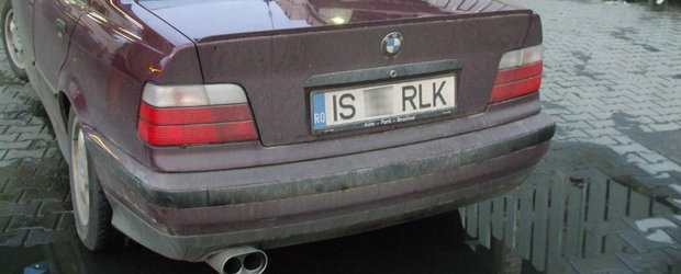 Un BMW E36 a fost surprins pe strazile din Bucuresti cu numere de Romania! (1 aprilie)