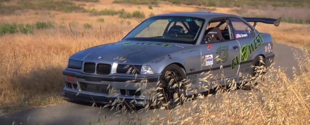 Un BMW E36 de curse, complet electric, ne arata ca performanta vine de la priza