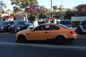 Un BMW M3 E92 portocaliu mat, gata de Halloween