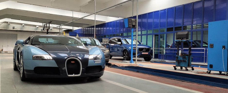 Un Bugatti Veyron de 1001 CP a fost inmatriculat ieri in Romania. Poze spectaculoase de la RAR Grivita
