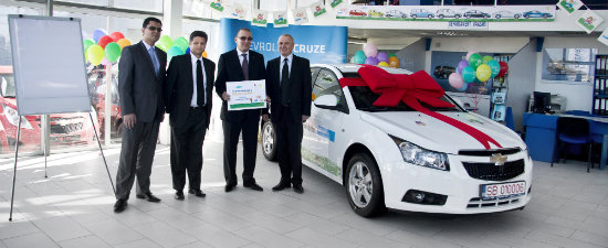 Un Chevrolet Cruze pentru tinerii din Organizatia SOS Satele Copiilor din Sibiu