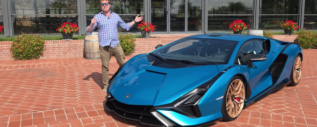 Un cunoscut YouTuber britanic a venit recent in Romania ca sa vada cel mai scump Lamborghini Sian construit vreodata