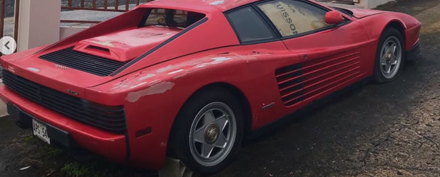 Un Ferrari abandonat 17 ani pe marginea drumului este acum de vanzare. Pentru cat il poti lua acasa