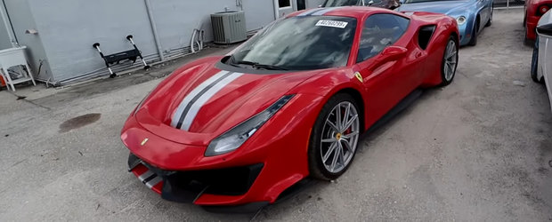 Un Ferrari de jumatate de milion de dolari declarat DAUNA TOTALA. Masina are 240 de km in bord