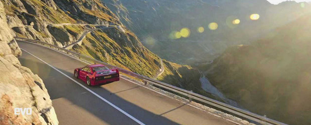 Un Ferrari F40 in Alpii Elvetieni: Povestea unui test drive unic