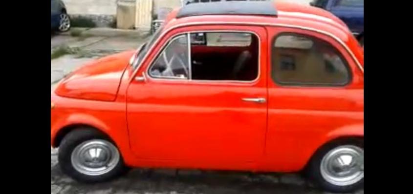 Un Fiat 500 din 1970 a devenit masina electrica Un Fiat 500 din 1970 a devenit masina electrica