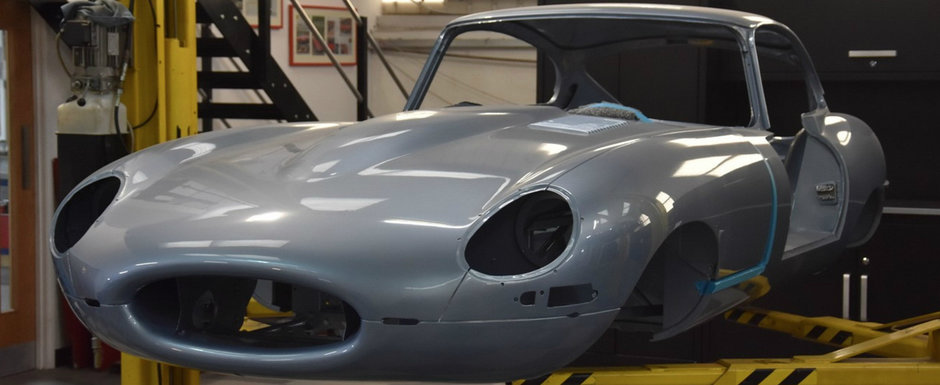 Un Jaguar E-Type, abandonat vreme de 40 de ani, a fost gasit si restaurat la perfectie. POZE inainte si dupa