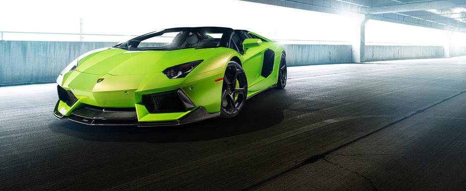 Un Lamborghini Aventador cu kit Vorsteiner si jante ADV1, pe nume The Hulk Un Lamborghini Aventador cu kit Vorsteiner si jante ADV1, pe nume The Hulk