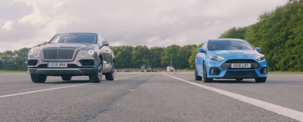 Un lucru e clar: Bentley-ul Bentayga e al naibii de rapid. Uite-l intr-o cursa cu Ford-ul Focus RS