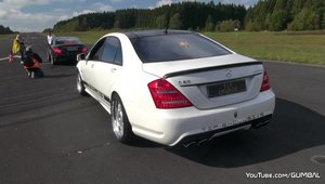 Un Mercedes S63 AMG ne arata ca si limuzinele de lux se pricep la... burnout