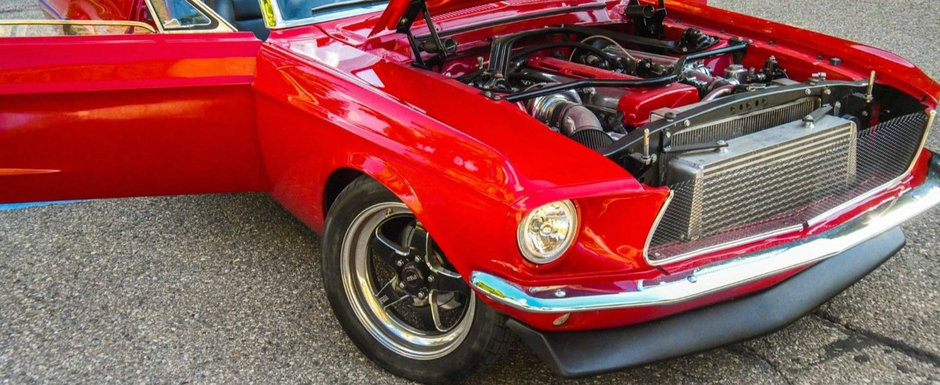 Un Mustang ca asta nu ar trebui sa existe. Are peste 700 de cai putere si motor 2JZ de SUPRA