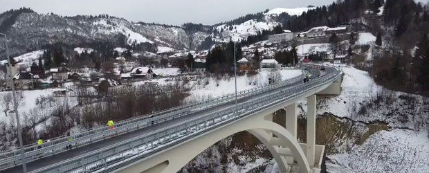 Un nou pod spectaculos a fost deschis in Romania. Cum arata Podul Dambovitei, cel mai lung pod in arc din Romania