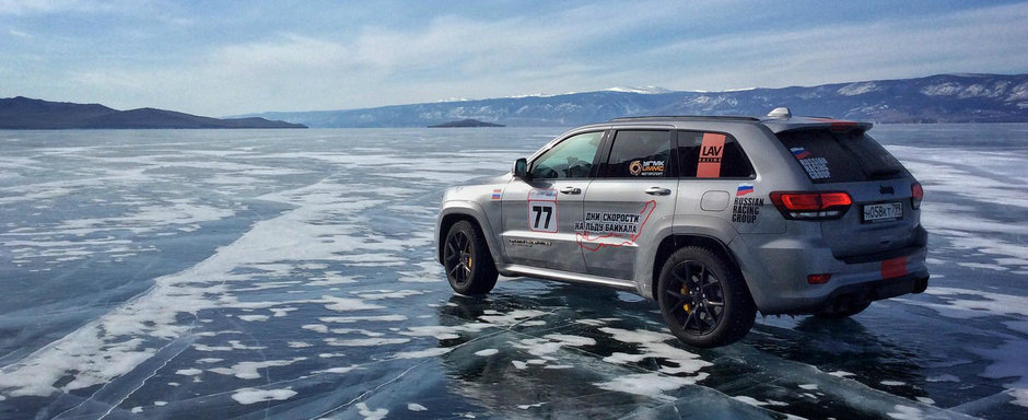 Un nou record mondial. Jeep Grand Cherokee Trackhawk este cel mai rapid SUV din lume...pe gheata