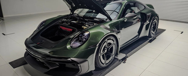 Un Porsche 911 Turbo S modificat de Brabus a fost fotografiat, zilele trecute, in Romania. Productia modelului de 700.000 de euro si 900 de cai putere este limitata la numai 25 de exemplare