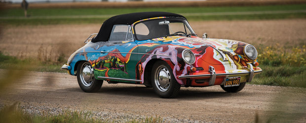 Un Porsche 'psihedelic' care i-a apartinut cantaretei Janis Joplin s-a vandut la pret record