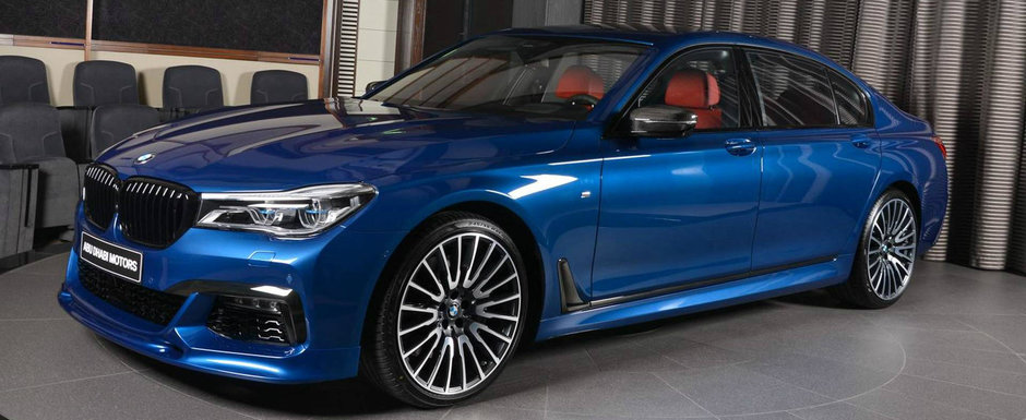 Un set de jante spitate si o nuanta Avus Blue pentru exterior. FOTO cu cel mai tare Seria 7 al momentului Un set de jante spitate si o nuanta Avus Blue pentru exterior. FOTO cu cel mai tare Seria 7 al momentului