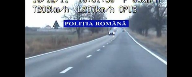 Un sofer de BMW a fost prins cu 207 km/h in judetul Timis