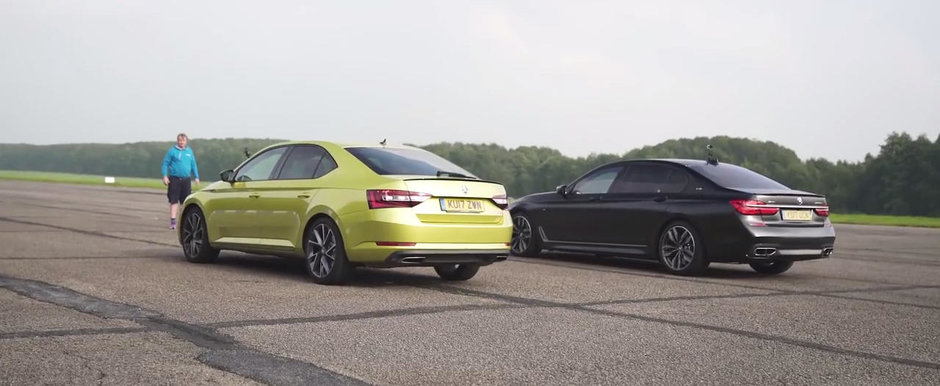 Una are 280 CP, cealalta... de peste doua ori mai mult. Liniuta intre Skoda Superb 280 si BMW M760Li Una are 280 CP, cealalta... de peste doua ori mai mult. Liniuta intre Skoda Superb 280 si BMW M760Li