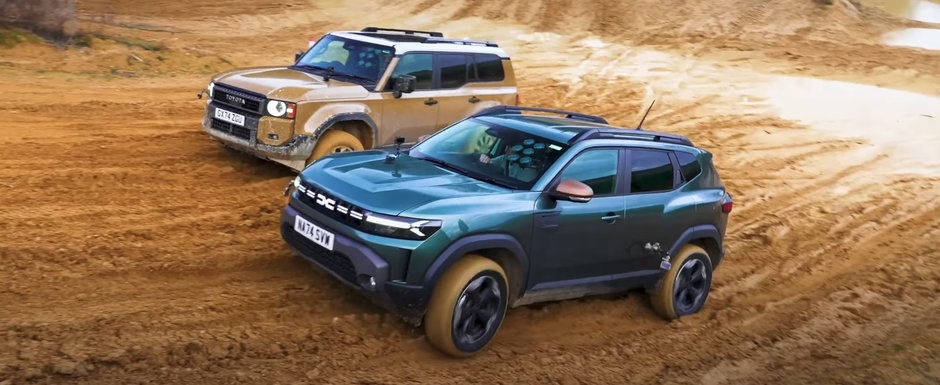 Una costa 23.000 de lire, cealalta... de peste trei ori mai mult. Test comparativ intre noua Dacia Duster 3 si Toyota Land Cruiser Una costa 23.000 de lire, cealalta... de peste trei ori mai mult. Test comparativ intre noua Dacia Duster 3 si Toyota Land Cruiser