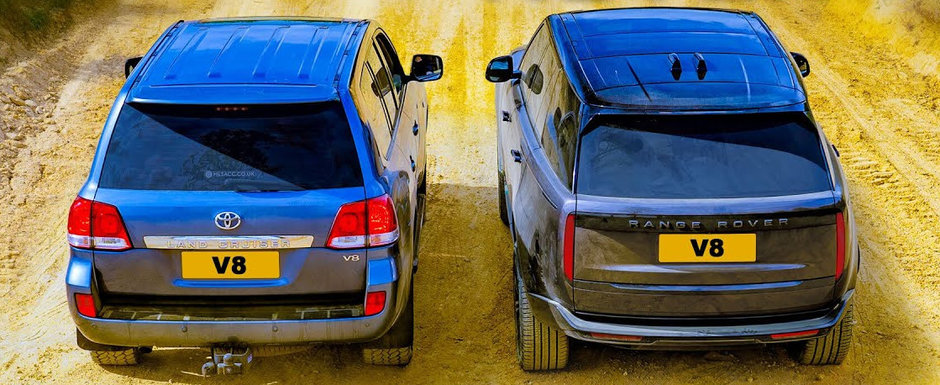 Una costa 30.000 de lire, cealalta... de peste 4.5 ori mai mult. Test comparativ intre Toyota Land Cruiser si Range Rover Una costa 30.000 de lire, cealalta... de peste 4.5 ori mai mult. Test comparativ intre Toyota Land Cruiser si Range Rover