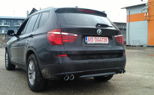 Unde as putea sa imi pun evacuare finala dubla la bmw X3 F25?