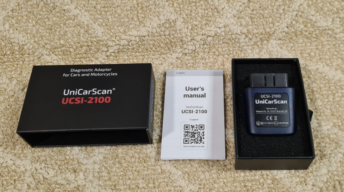 Unicarscan UCSI-2100, Android, IOS, Bimmercode, Bimmerlink, Motoscan BMW