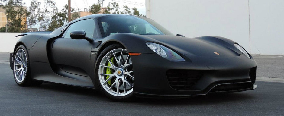 Unicul Porsche 918 fara vopsea si cu pachetul Weissach e de vanzare in SUA