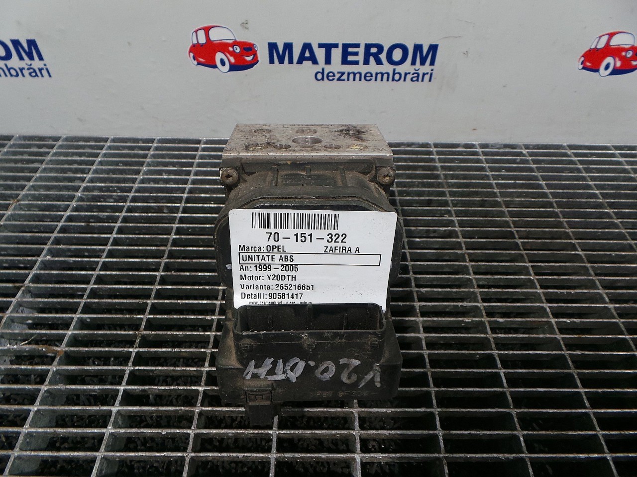 UNITATE ABS OPEL ZAFIRA A Y20DTH - (1999 2005)