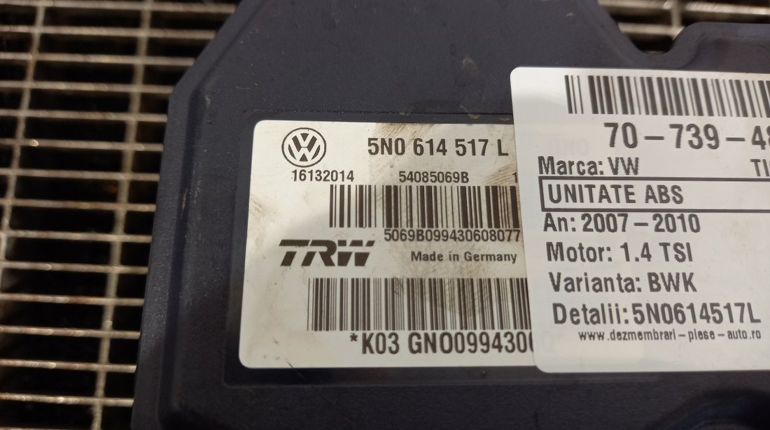 UNITATE ABS VW TIGUAN TIGUAN 1.4 TSI - (2007 2010)