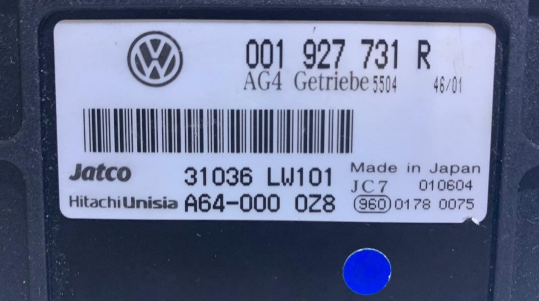 Unitate / Calculator Cutie Viteze Automate in 4 Trepte 1.4 16V Seat Ibiza 2002 - 2010 Cod Piesa : 001927731R