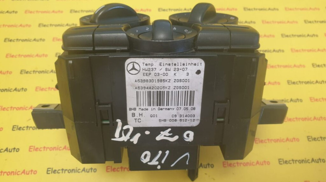 Unitate climatizare Mercedes Vito A6398301985KZ ZGS001