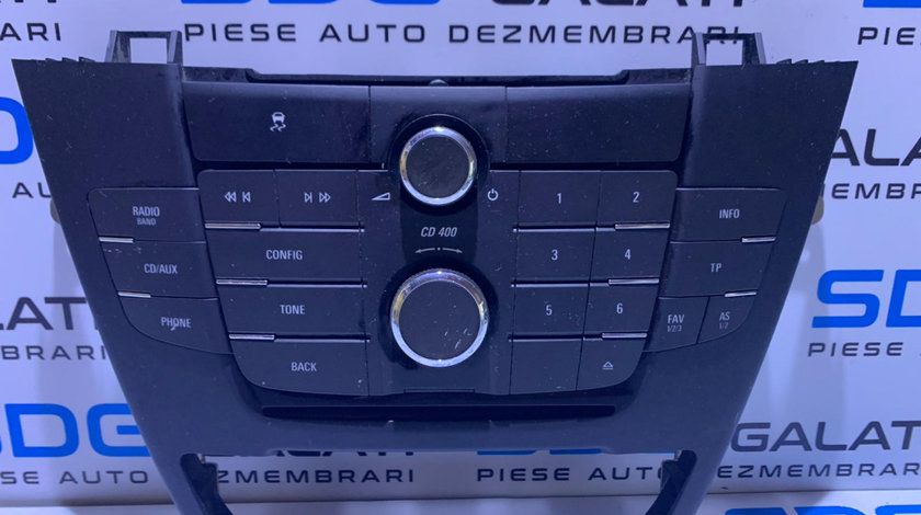 Unitate Consola Centrala Panou Comanda Radio CD Player CD400 Opel Insignia 2008 - 2017 Cod: 13321292