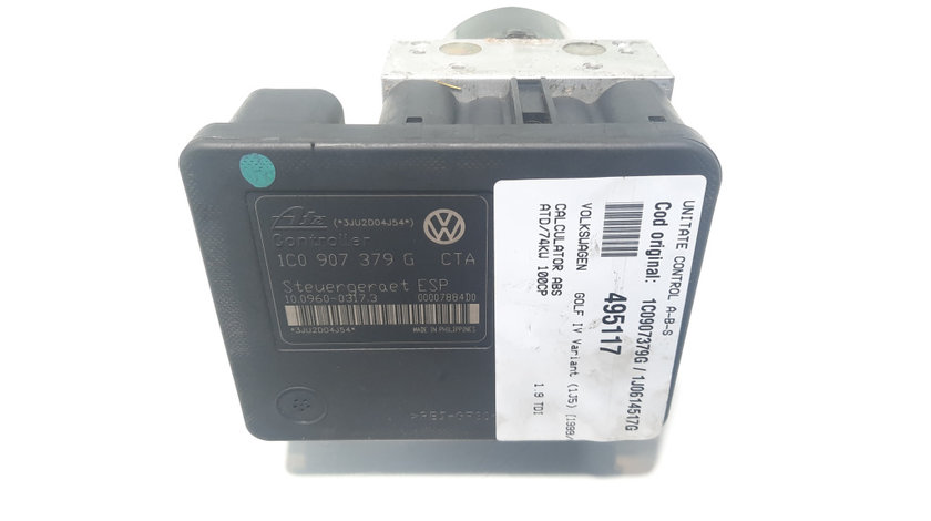 Unitate control ABS, cod 1C0907379G, 1J0614517G, Vw Golf 4 Variant (1J5) 1.9 TDI, ATD (id:495117)