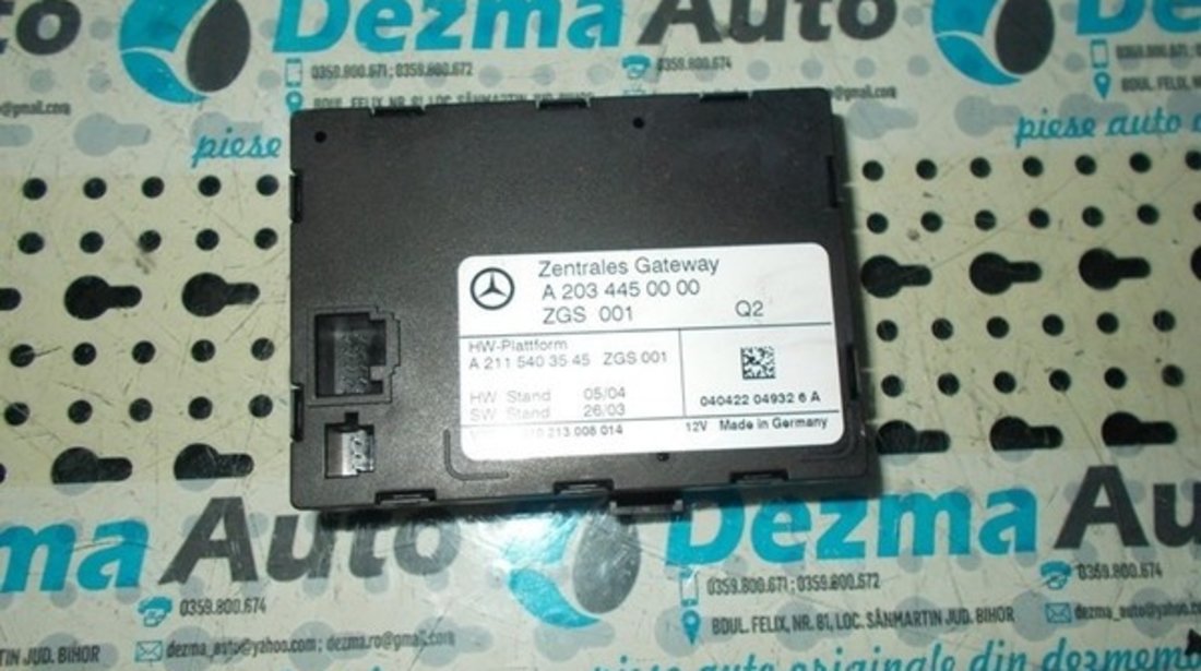 Unitate control Mercedes Clasa C T-Model (S203), A2034450000